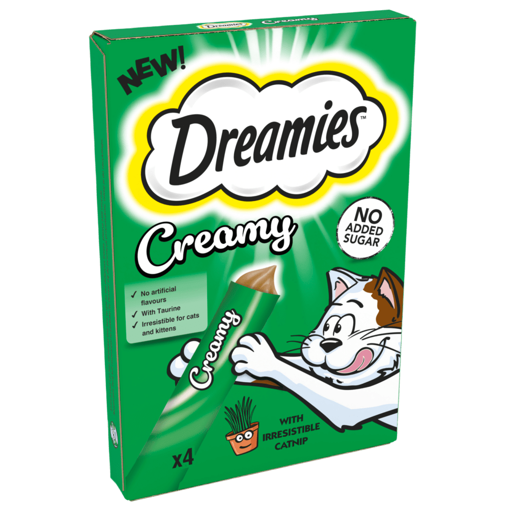 Creamy Adult Cat & Kitten Treats with Irresistible Catnip - brand image
