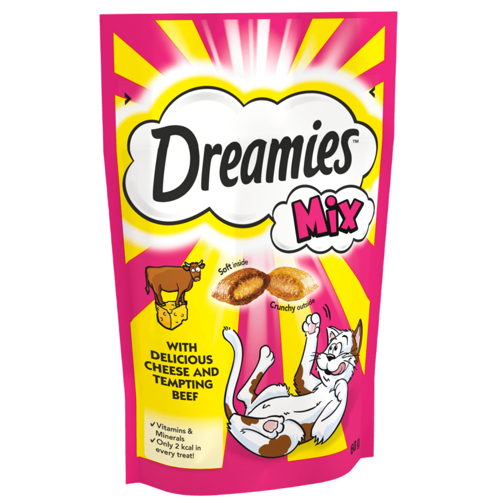 Mix Cat Treats With Cheese & Beef - brand image