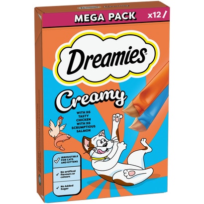 Creamy Snack Cat & Kitten Treat with Chicken & Salmon - brand image