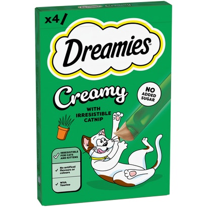 Creamy Adult Cat & Kitten Treats with Irresistible Catnip - brand image