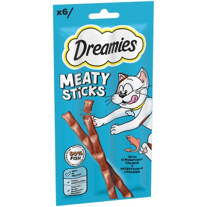 Meaty Sticks Adult Cat Treats with Scrumptious Salmon - brand image