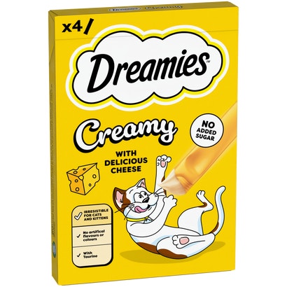 Creamy Adult Cat & Kitten Treats with Delicious Cheese - brand image